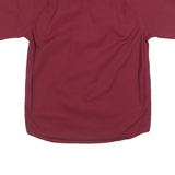 WRANGLER Mens Maroon Cotton Short Sleeve Shirt M Button Pockets Casual
