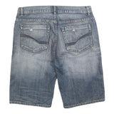 EFKT Mens Denim Blue Casual Shorts L W36 Cotton Blend Relaxed Fit