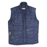 MCGREGOR Mens Navy Blue Polyester Blend Quilted Jacket M Zip Pockets