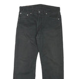 LEVI'S Mens Cotton Blend Black Regular Straight Trousers W31 L27 Zip Closure