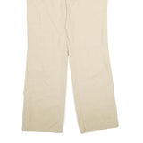 CHADWICKS Womens Cotton Beige Regular Trousers W32 L33 Cargo Pocket Zip Closure