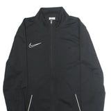NIKE Mens Black Jacket M Polyester Plain Zip Sportswear