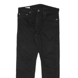 LEVI'S Mens Slim Black Denim Jeans Cotton Blend Zip W31 L27 Classic Comfort