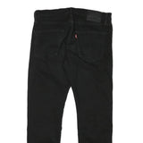 LEVI'S Mens Slim Black Denim Jeans Cotton Blend Zip W31 L27 Classic Comfort