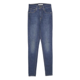 LEVI'S Womens Mile High Super Skinny Jeans Blue Denim Regular Fit W25 L30