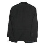 CALVIN KLEIN Mens Black Classic Jacket L Cotton Button Plain Formal Blazer