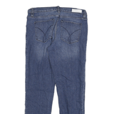 Calvin Klein Womens Jeans Blue Slim Skinny Denim Medium W30 L29 Zip Cotton Blend