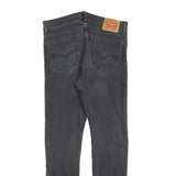 LEVI'S 510 Mens Jeans Black Slim Skinny Denim Medium W34 L32 Zip Closure