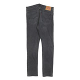 LEVI'S 510 Mens Jeans Black Slim Skinny Denim Medium W34 L32 Zip Closure