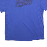 PUMA Mens Blue Graphic T-Shirt XL Short Sleeve Crew Neck Cotton Blend Casual