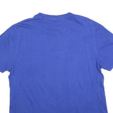 PUMA Mens Blue Graphic T-Shirt XL Short Sleeve Crew Neck Cotton Blend Casual
