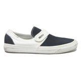 VANS Slip-On Mens Low Top Trainers Canvas UK 9.5 Navy & White Comfortable Casual