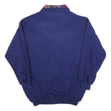 RODEO Mens Blue Abstract Pattern Zip Jacket L Polyester Casual Retro Style