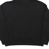 DKNY Womens Black Pullover Hoodie M Cotton Blend Drawstring Hood Pocket