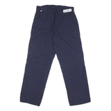 CARHARTT Mens Cotton Blend Navy Regular Fit Straight Leg Trousers W30 L29