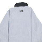 THE NORTH FACE Womens White & Black Fleece Jacket S Polyester Zip Outdoor Casual