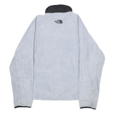 THE NORTH FACE Womens White & Black Fleece Jacket S Polyester Zip Outdoor Casual