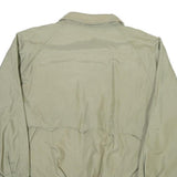 Mens Beige Lightweight Zip Jacket M Polyester Blend Plain Casual Outerwear