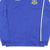 ADIDAS Mens Blue Sports Football Jacket M Polyester Blend Zip Track Top