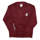 CHAMPION Mens Maroon Track Jacket M Polyester Blend Zip Casual Sportswear