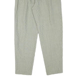 RODIER Womens Polyester Blend Relaxed Trousers W28 L28 Checked Pattern Zip