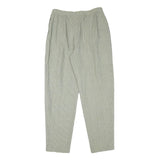 RODIER Womens Polyester Blend Relaxed Trousers W28 L28 Checked Pattern Zip