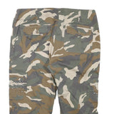 INC Womens Camouflage Cargo Shorts L W33 Ruched Hem Pocket Detail