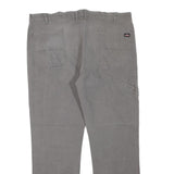 DICKIES Mens Jeans Grey Regular Straight Denim W42 L30 Workwear Zip Closure