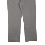 DICKIES Mens Jeans Grey Regular Straight Denim W42 L30 Workwear Zip Closure