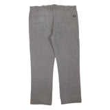 DICKIES Mens Jeans Grey Regular Straight Denim W42 L30 Workwear Zip Closure