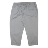 ADIDAS Mens Cotton Blend Grey Slim Drawstring Trousers W40 L25 Casual Relaxed