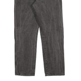 WRANGLER Mens Regular Fit Black Denim Jeans W36 L32 Classic Zip Cotton Blend
