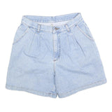 LEE Womens Light Blue Denim Casual Shorts S W28 High Waist Classic Fit