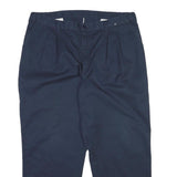 DICKIES Mens Cotton Blend Navy Blue Regular Fit Straight Trousers W40 L29