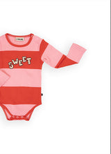 Baby Girl Organic Cotton Bodysuit Sweet Pink