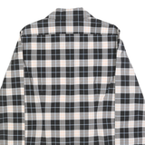 BURBERRY Womens Black & Grey Check Shirt UK 8 Cotton Long Sleeve Classic Fit