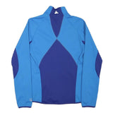 ODLO Womens Blue & Navy Zip Jacket XS Polyester Blend Athletic Activewear
