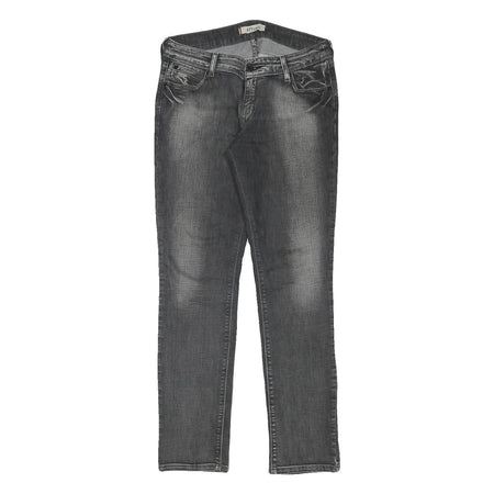 LEVI'S 571 Womens Jeans Grey Slim Skinny Denim Medium W32 L31 Stylish