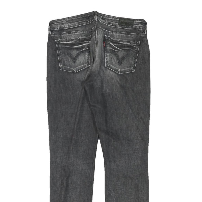 LEVI'S 571 Womens Jeans Grey Slim Skinny Denim Medium W32 L31 Stylish