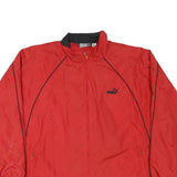 PUMA Mens Red Jacket XL Polyester Plain Zip Closure Sportswear Casual