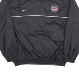 NIKE Mens Black Super Bowl XXXIV Pullover Jacket L Polyester Blend Plain