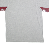 HANDSHIGH Mens Grey & Crimson Alabama Crimson Tide Graphic T-Shirt XL Short