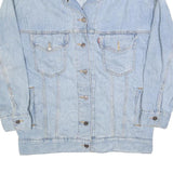 LEVI'S Mens Blue Denim Jacket S Cotton Classic Button Closure Casual