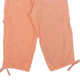 ARIZONA JEAN COMPANY Womens Shorts Orange Cargo XS W26 Cotton Blend Casual