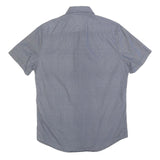 TOMMY HILFIGER Mens Blue S Shirt Cotton Short Sleeve Casual Pocket Button Down