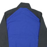 NIKE Mens Blue & Black Logo Zip Jacket M Polyester Blend Sportswear Track
