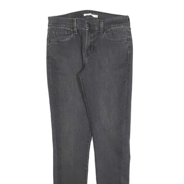 LEVI'S 710 Womens Jeans Black Slim Skinny Denim W28 L30 Stretch Cotton Blend
