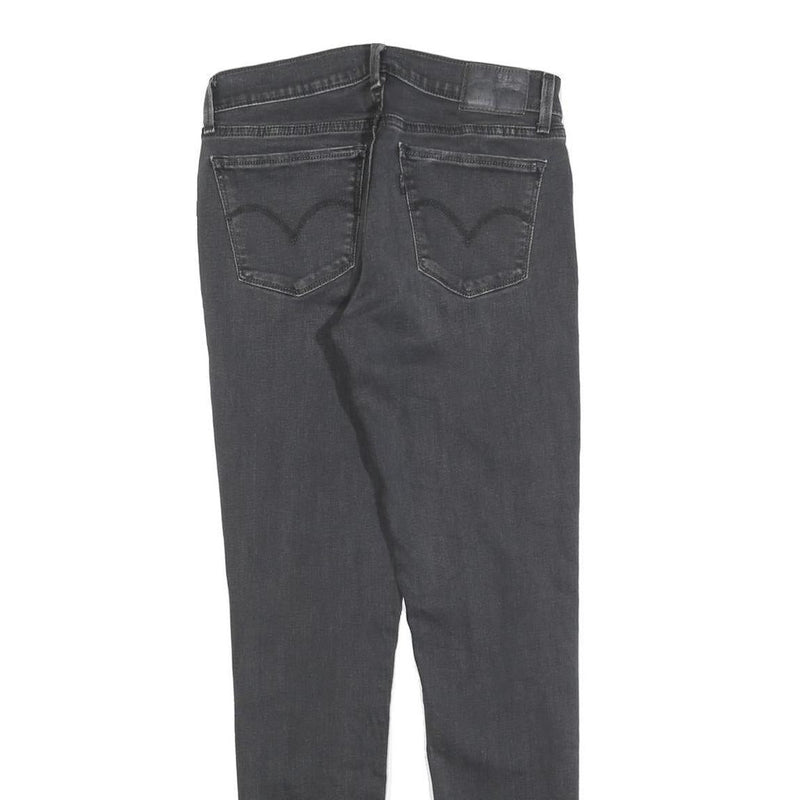 LEVI'S 710 Womens Jeans Black Slim Skinny Denim W28 L30 Stretch Cotton Blend