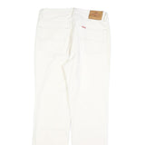 TEDDYS Womens Jeans White Regular Straight Denim W32 L30 Cotton Blend Zip