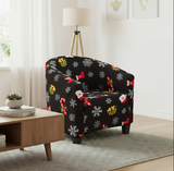 Anyseat Christmas Black Chair Cover – Dustproof Tub Slipcover for Home Décor